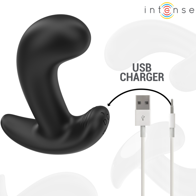 Intense Chandler Anal Plug — Black Silicone