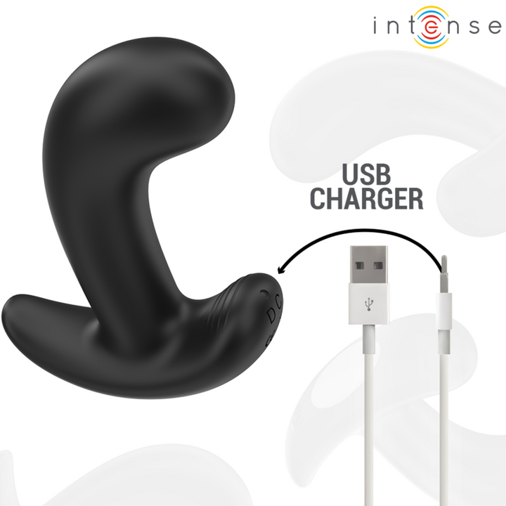 Intense Chandler Anal Plug — Black Silicone