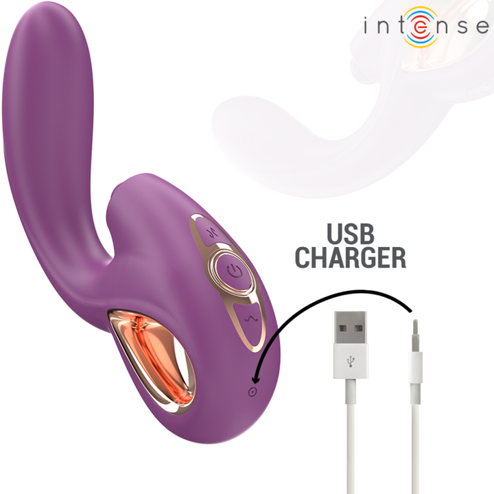 INTENSE - LALI MULTIFUNCTION G-SPOT VIBRATOR TAPPING &amp; THRUST &amp; VIBRATION PURPLE