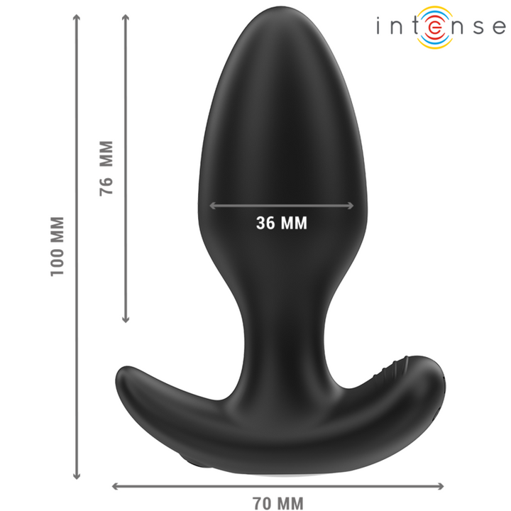 Intense Joey Anal Plug — Black Silicone