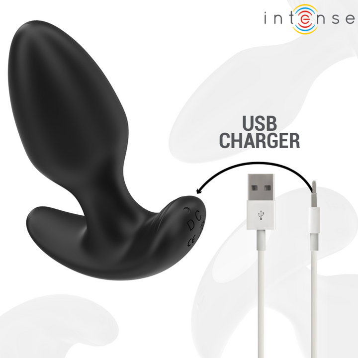 Intense Joey Anal Plug — Black Silicone