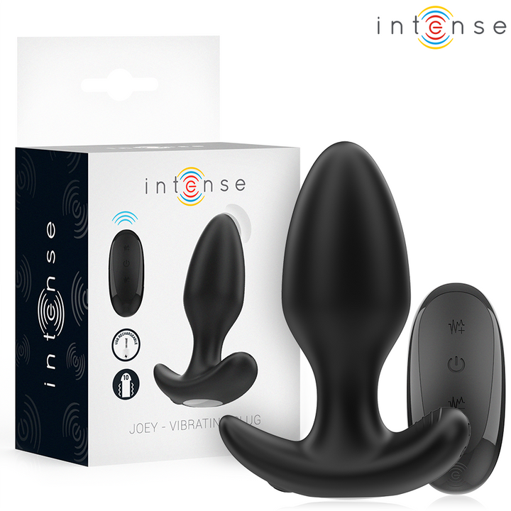Intense Joey Anal Plug — Black Silicone