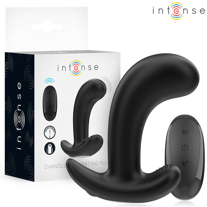 Intense Chandler Anal Plug — Black Silicone