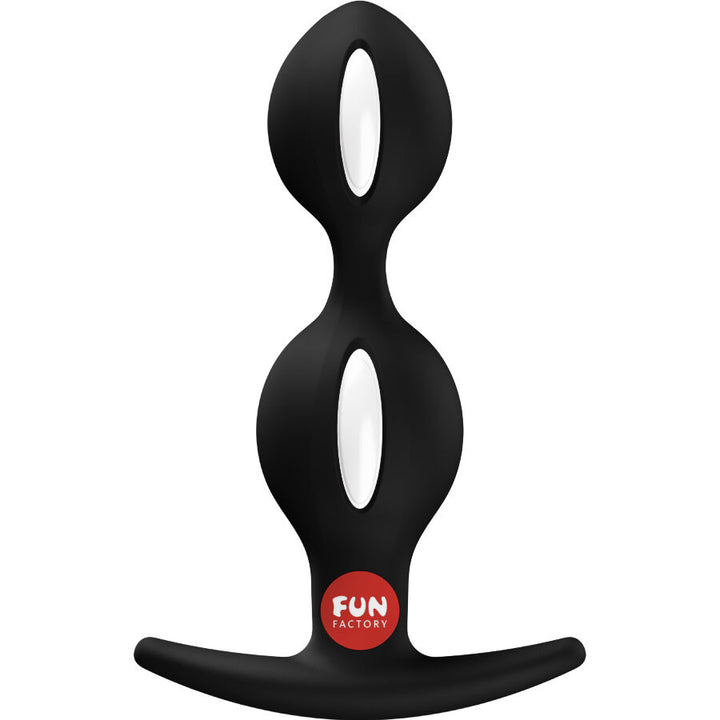 Fun Factory B-Balls Duo Anal Plug Black — Black silicone