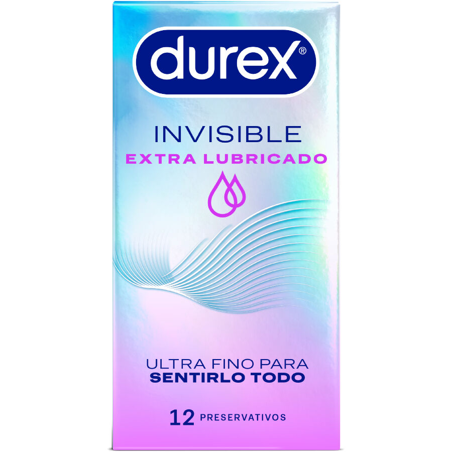 Durex Extra - Lubricated Invisible Condoms 12 Units
