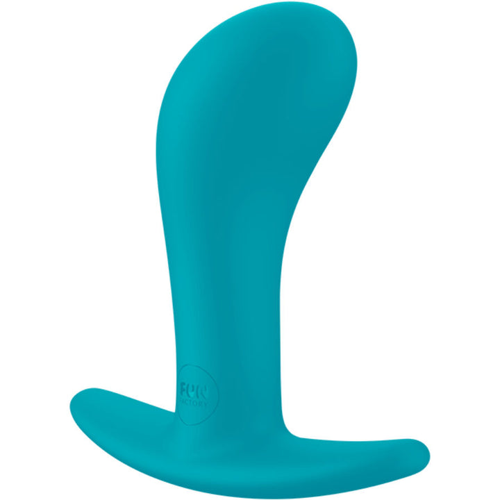 Fun Factory Bootie Anal Plug Size M Aquamarine — Blue silicone