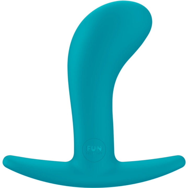 Fun Factory Bootie Anal Plug Size M Aquamarine — Blue silicone