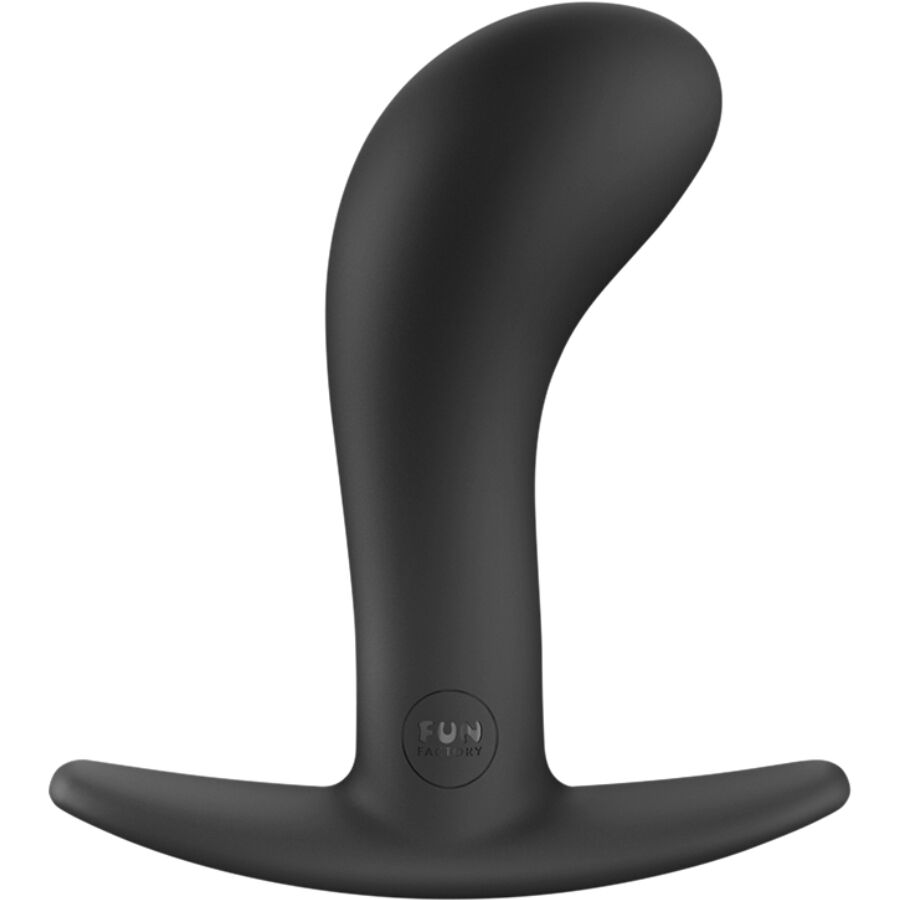 Fun Factory Bootie Anal Plug Size L Black — Black silicone