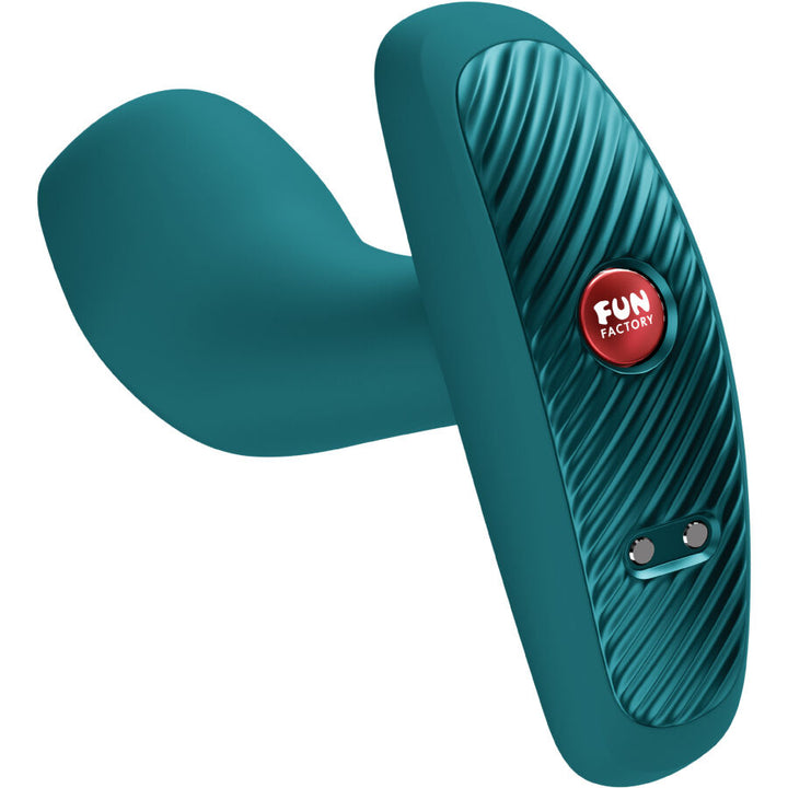 Fun Factory Bootie Vibe Anal Plug Vibrator Bottle Green — Green silicone