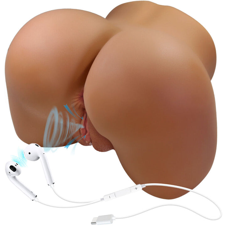 CRAZY BULL - WENDY REALISTIC FEMALE BUTT VIBRATOR AND SUCKER WITH SOUND 11 KG