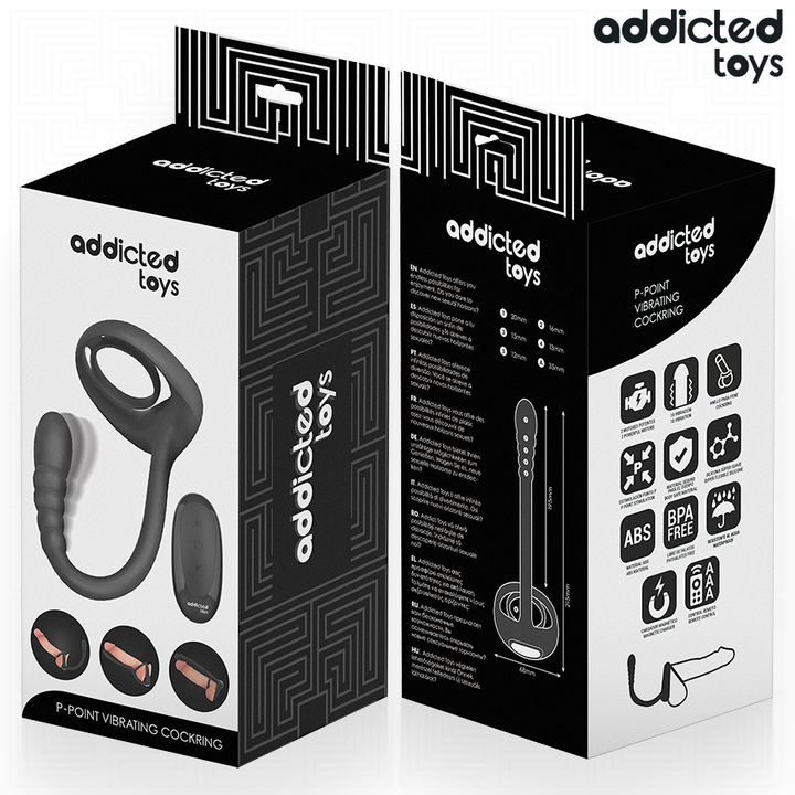 Addicted Toys - P-Spot Vibrating Cock Ring Remote Control