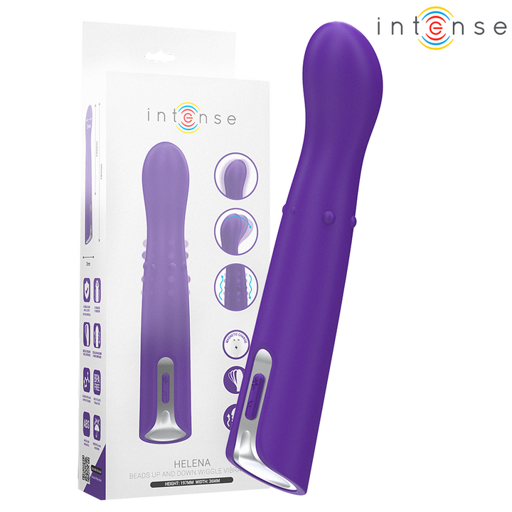 INTENSE - HELENA BEADS UP &amp; DOWN WIGGLE VIBRATOR 13.5 CM