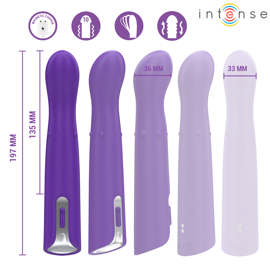 INTENSE - HELENA BEADS UP &amp; DOWN WIGGLE VIBRATOR 13.5 CM