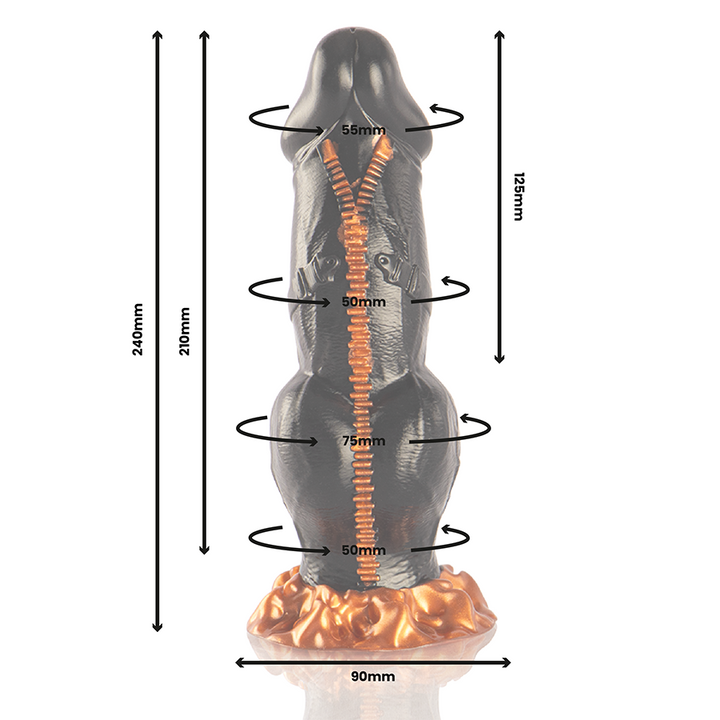 Deimos Dildo Power Of Ecstasy — Red silicone