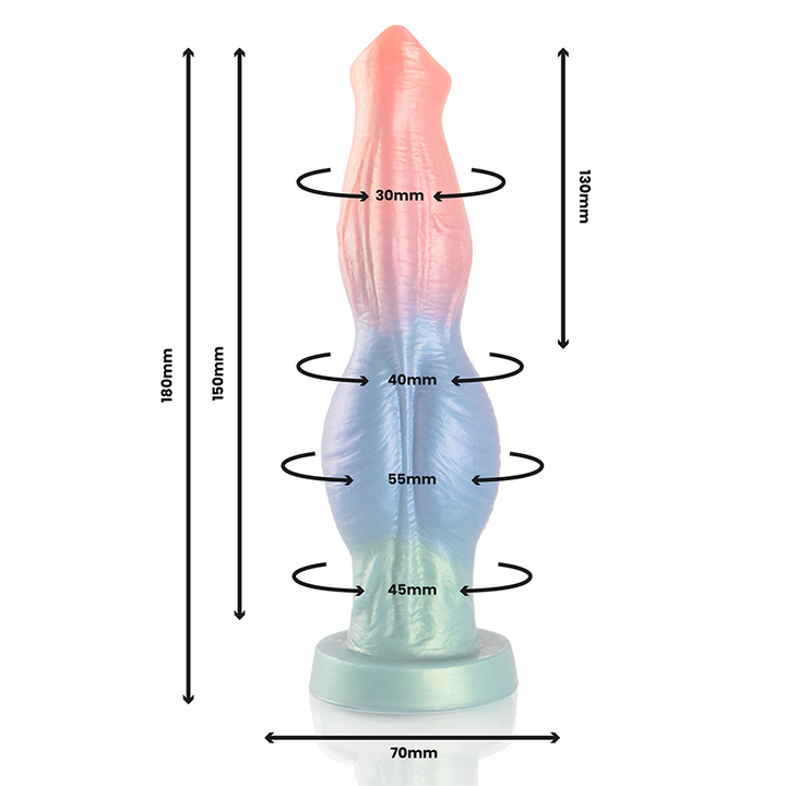 Epic - Arion Dildo Symphony Of Pleasure Rechargeable Remote — Multicolor