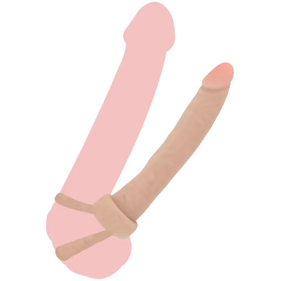 Get Real Double Trouble Silicone Anal Penetrator 16 CM — Skin, silicone