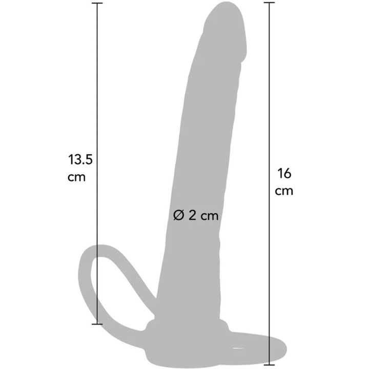Get Real Double Trouble Silicone Anal Penetrator 16 CM — Skin, silicone