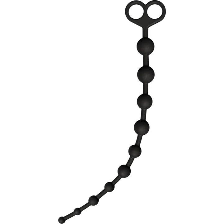 Toyjoy Flexible Anal Balls — Black silicone