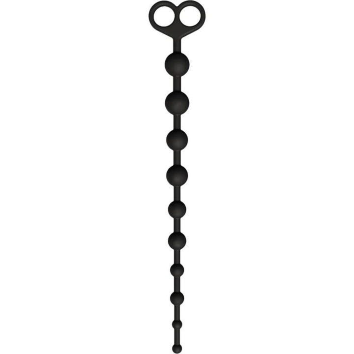 Toyjoy Flexible Anal Balls — Black silicone