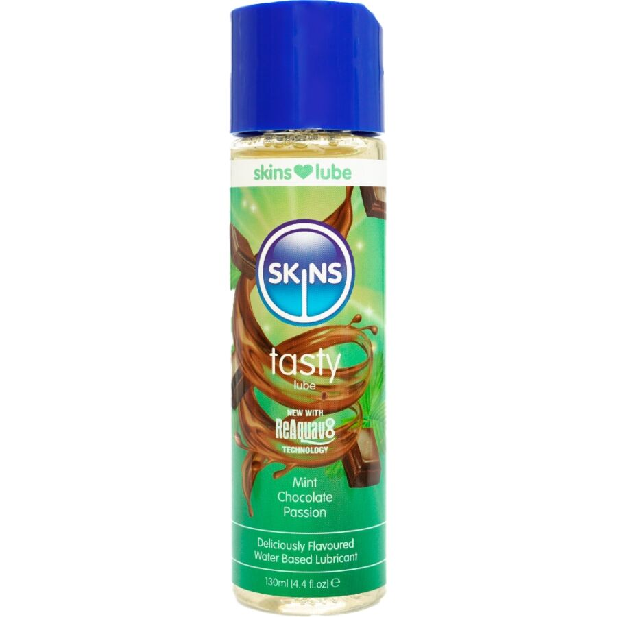 SKINS - TASTY WATER-BASED LUBRICANT MINT &amp; CHOCOLATE 130 ML