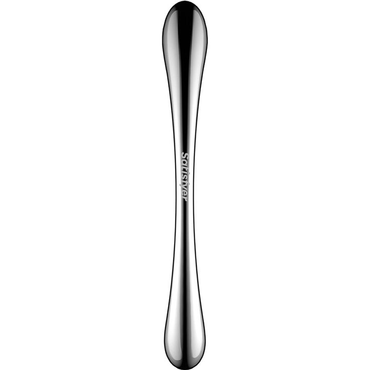 Satisfyer Cosmic Crest 1 Stainless Steel Double-Ended Dildo — Silver Metal