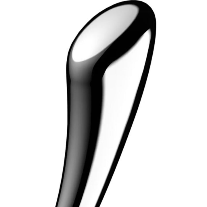 Satisfyer Cosmic Crest 1 Stainless Steel Double-Ended Dildo — Silver Metal
