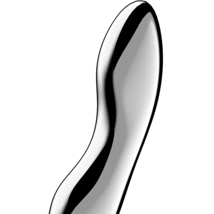Satisfyer Cosmic Crest 2 Stainless Steel Double-Ended Dildo — Silver Metal