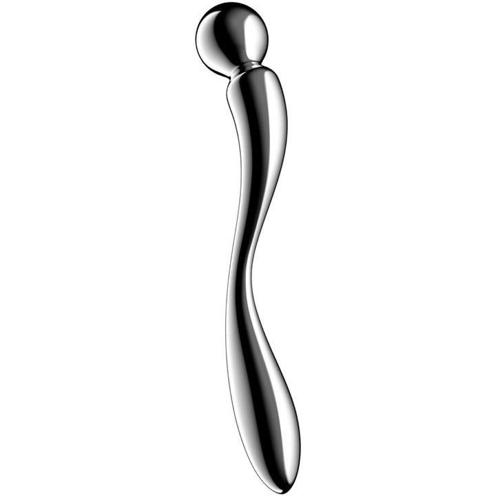 Satisfyer Star Force 2 Stainless Steel Double-Ended Dildo — Silver Metal
