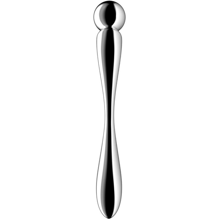 Satisfyer Star Force 2 Stainless Steel Double-Ended Dildo — Silver Metal