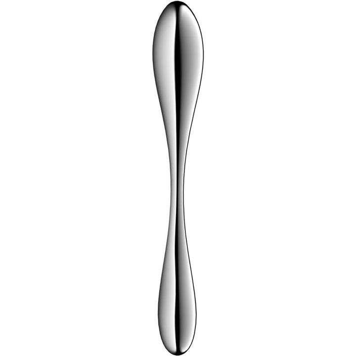 Satisfyer Star Force 3 Stainless Steel Double-Ended Dildo — Silver Metal