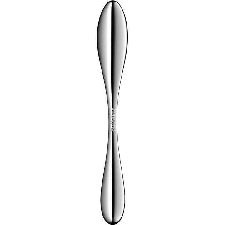 Satisfyer Star Force 3 Stainless Steel Double-Ended Dildo — Silver Metal