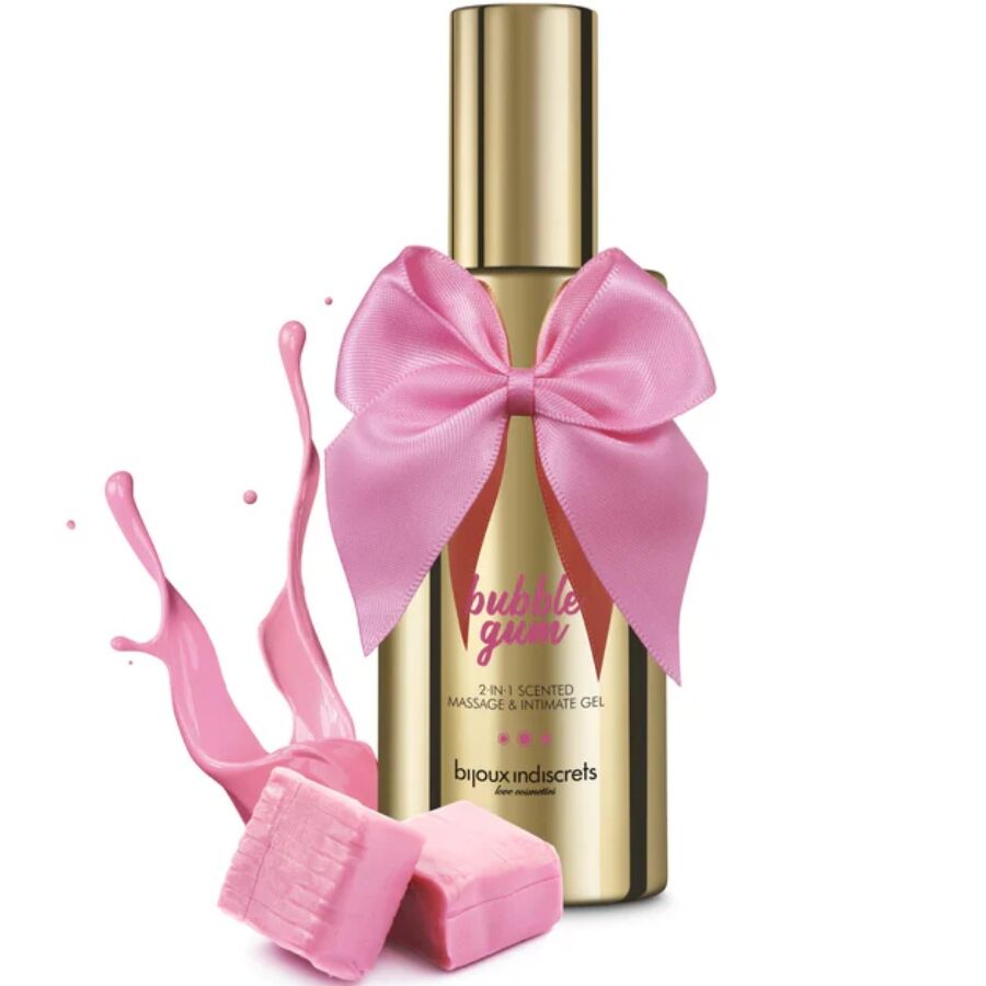 BIJOUX - BUBBLE GUM 2·IN·1 SCENTED MASSAGE &amp; INTIMATE GEL 100 ML