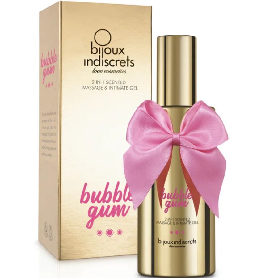 BIJOUX - BUBBLE GUM 2·IN·1 SCENTED MASSAGE &amp; INTIMATE GEL 100 ML