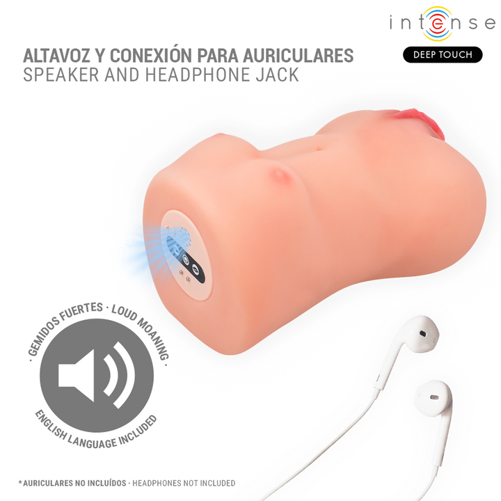 INTENSE DEEP TOUCH - CATHERINE VIBRATOR &amp; SUCTION MASTURBATOR WITH VOICE