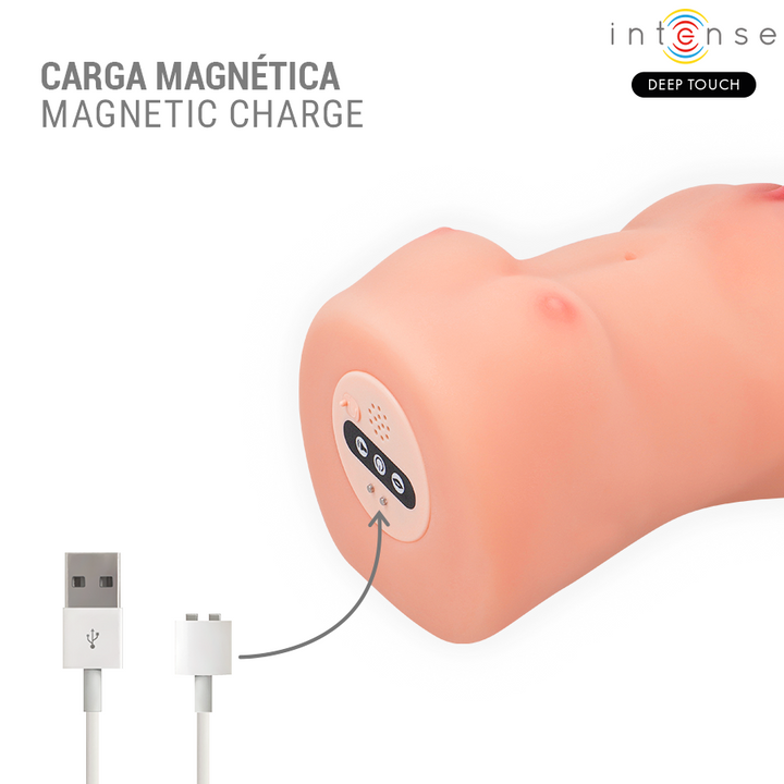 INTENSE DEEP TOUCH - CATHERINE VIBRATOR &amp; SUCTION MASTURBATOR WITH VOICE