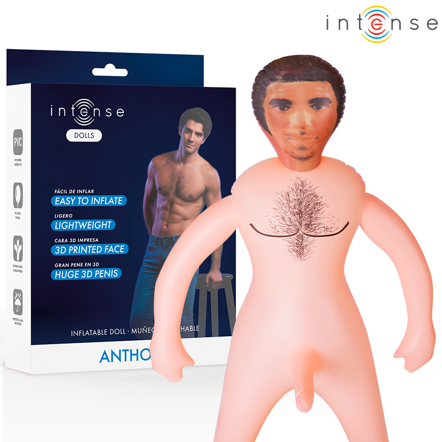 INTENSE DOLLS - ANTHONY AUFBLASBARE PUPPE MIT 3D-PENIS