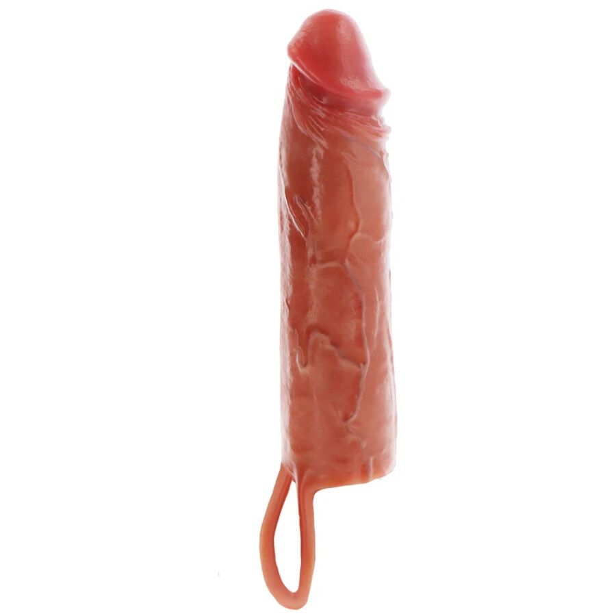 GET REAL - HYDRIERTE HAUT SILIKON PENISHÜLLE KARAMELL 20 CM