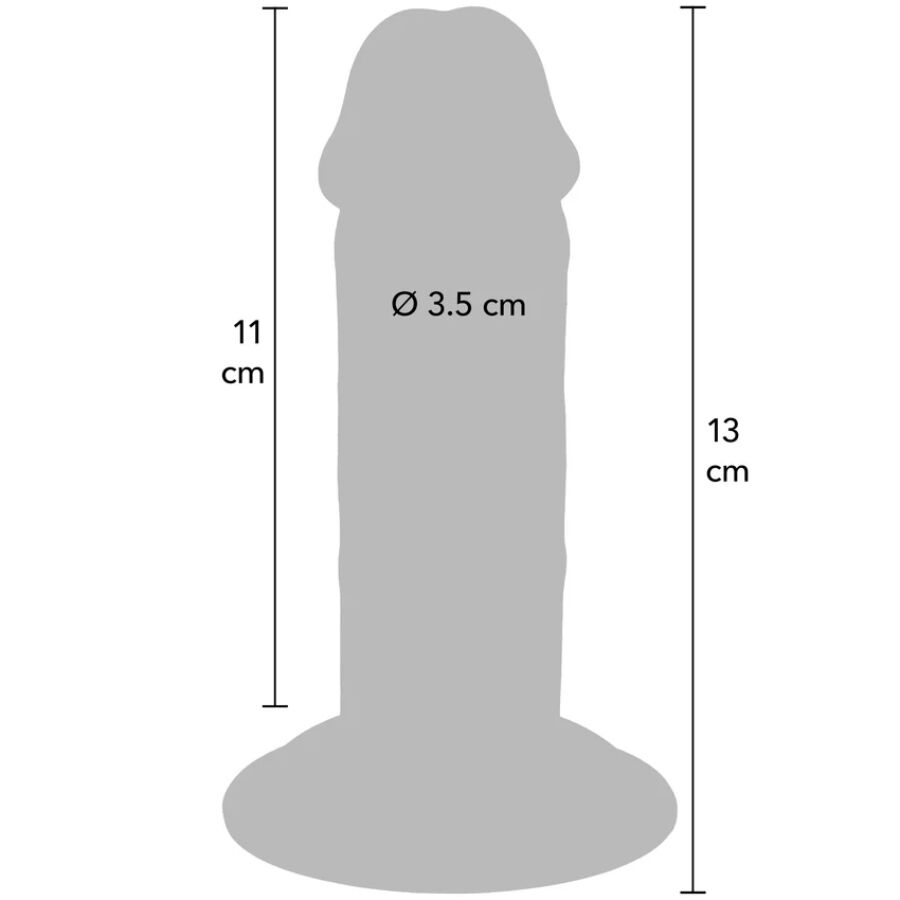 Get Real - Deluxe Thick Double-Density TPE Dong 13 CM — Skin TPE