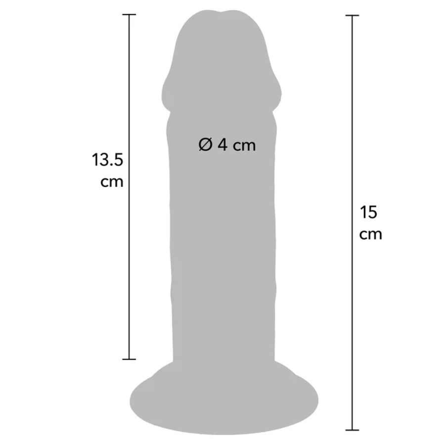 Get Real - Deluxe Thick Double-Density TPE Dong 15 CM — Skin TPE