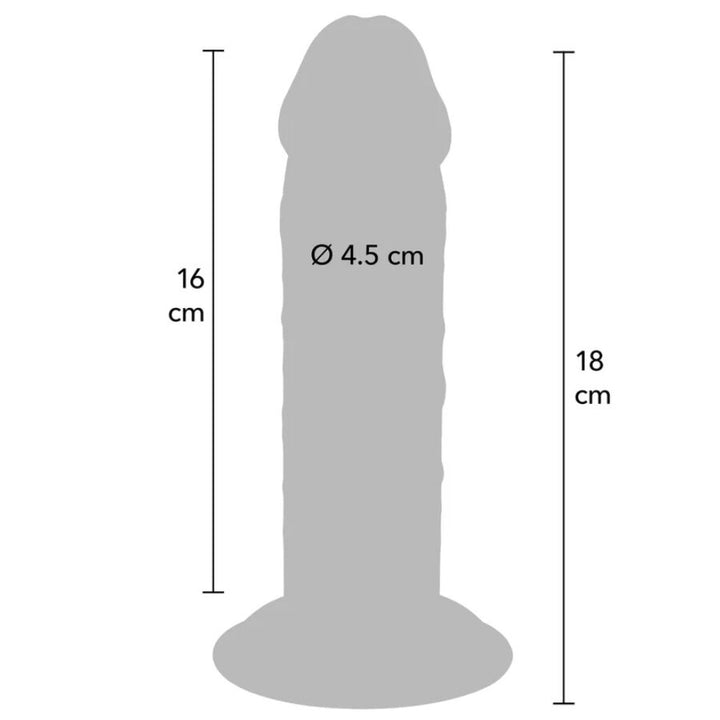 Get Real - Deluxe Thick Double-Density TPE Dong 18 CM — Skin TPE