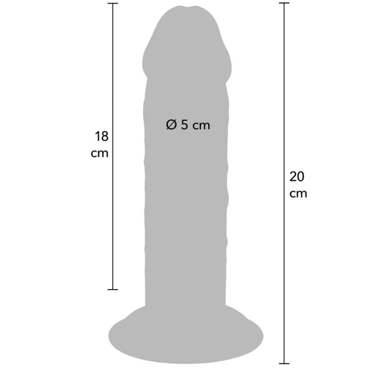 Get Real - Deluxe Thick Double-Density TPE Dong 20 CM — Skin TPE
