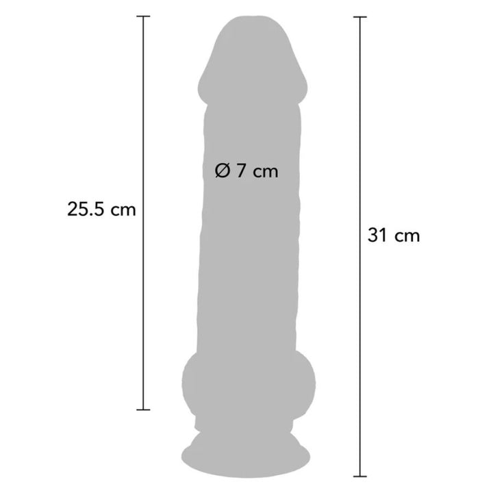 Get Real Deluxe Realistic Penis With Testicles Extra Thick — Skin, TPE