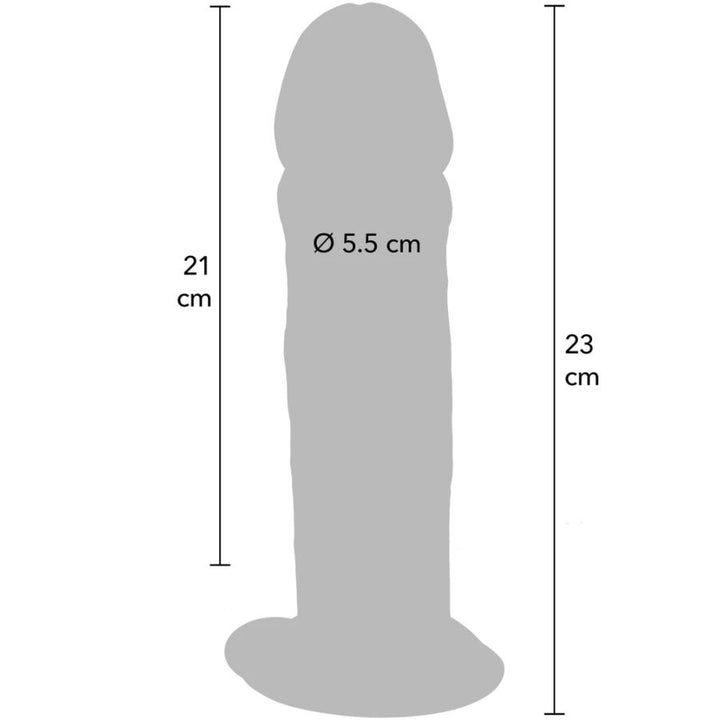 Get Real - Deluxe Thick Double-Density TPE Dong 23 CM — Skin TPE