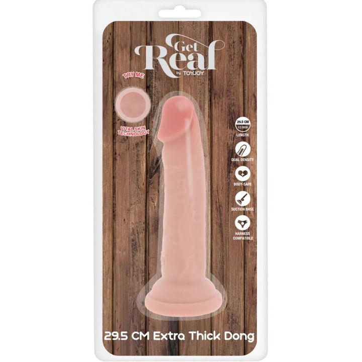 Get Real - Deluxe Thick Double-Density TPE Dong 29.5 CM — Skin TPE