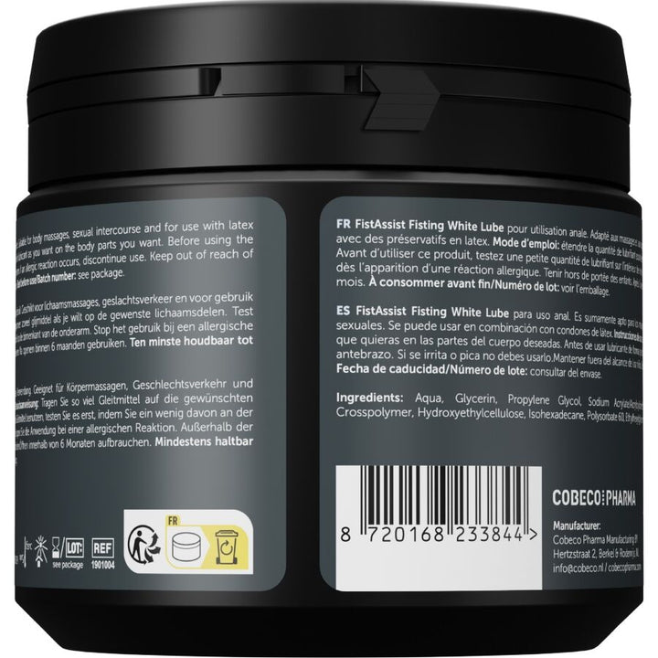 Cobeco Fist Assist White - Lube Extra-Thick 500 ML