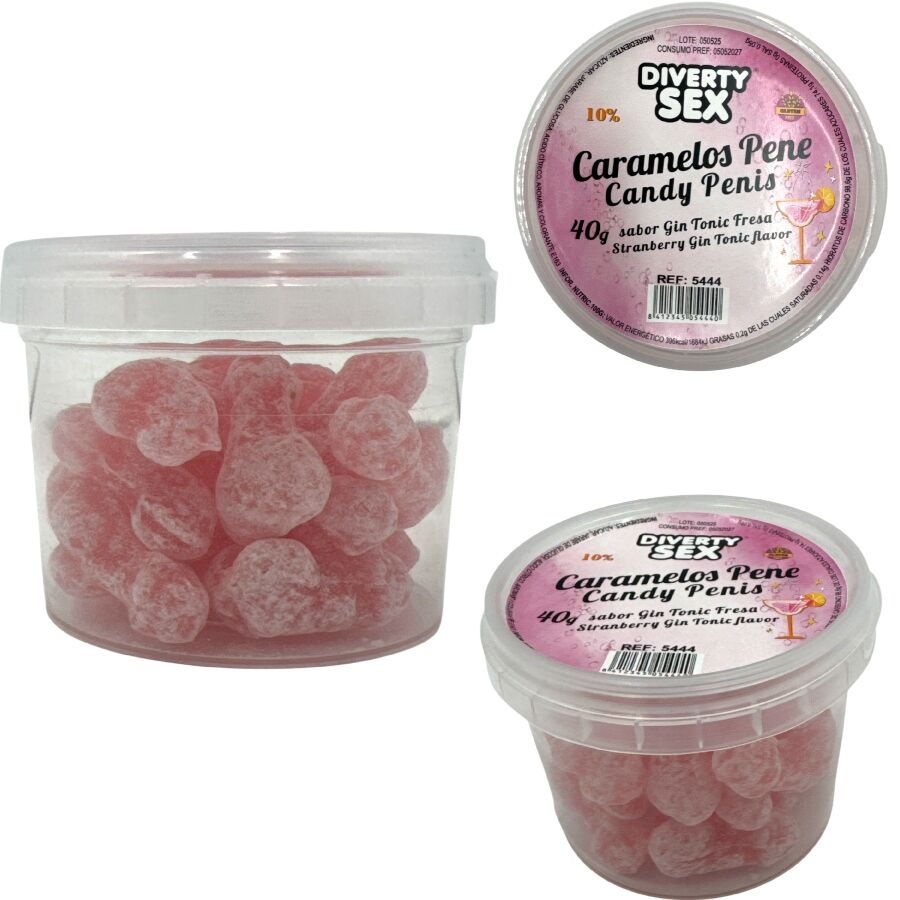 DIABLO PICANTE - 20 GIN &amp; TONIC FLAVORED PENIS CANDIES