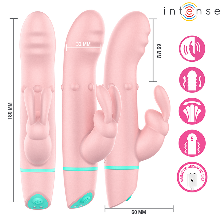 INTENSE - ALVIN RABBIT STIMULATOR &amp; ROLLING VIBRATOR + OSCILLATING