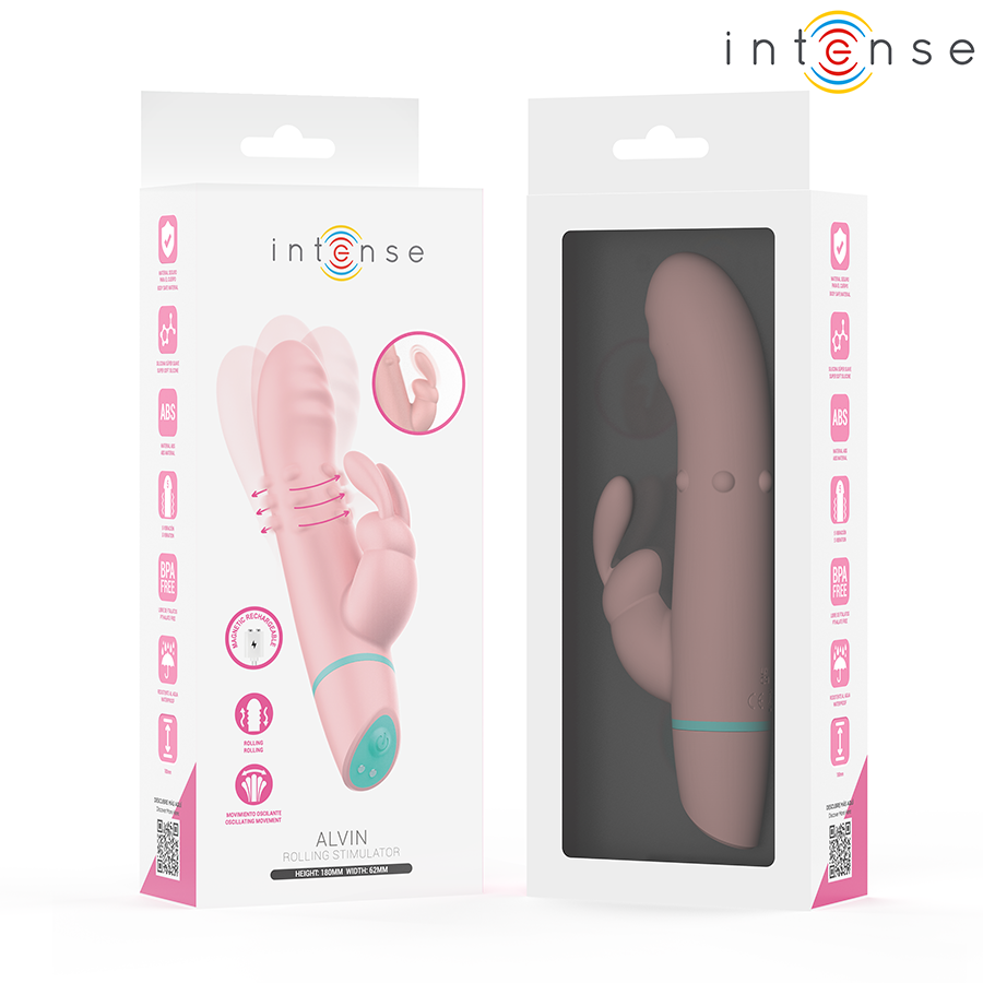 INTENSE - ALVIN RABBIT STIMULATOR &amp; ROLLING VIBRATOR + OSCILLATING
