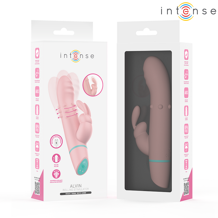 INTENSE - ALVIN RABBIT STIMULATOR &amp; ROLLING VIBRATOR + OSCILLATING