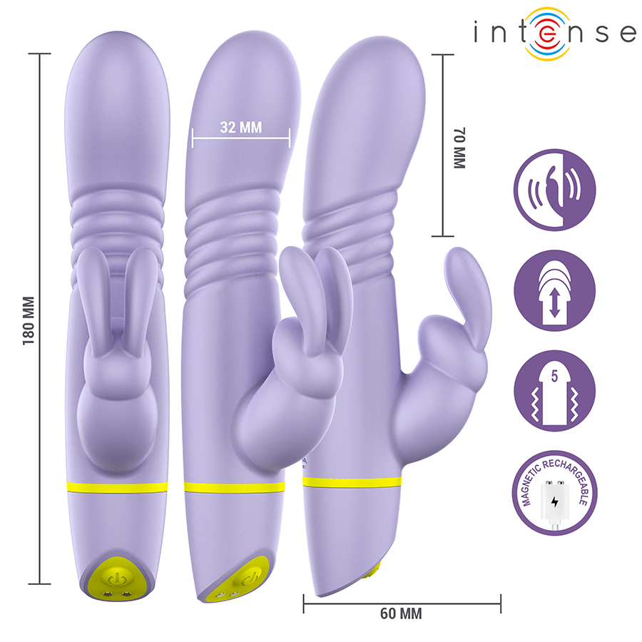 INTENSE - HELEN RABBIT STIMULATOR &amp; THRUSTING VIBRATOR